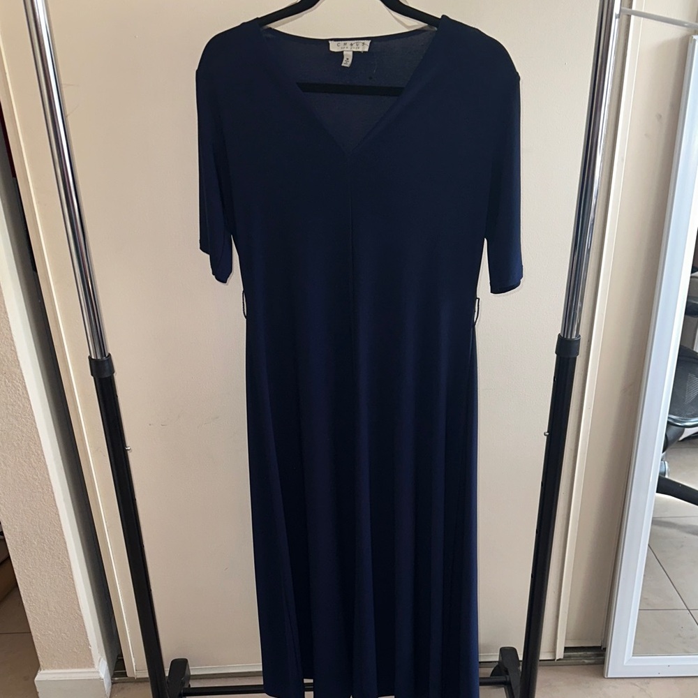 Chaus Deep Blue Maxi Dress